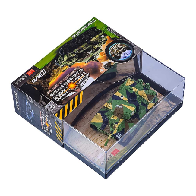 Радіокеровані моделі - Іграшковий танк Great Wall Toys Тигр зелений хакі 1:72 радіокерований (GWT2117-1)#5