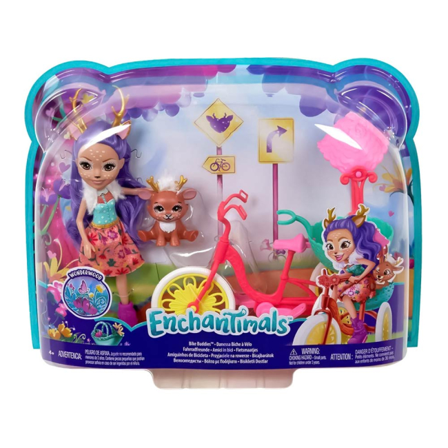 Ляльки - Ігровий набір Enchantimals Хобі на колесах Друзі на велосипеді (FJH11/GJX30)#4