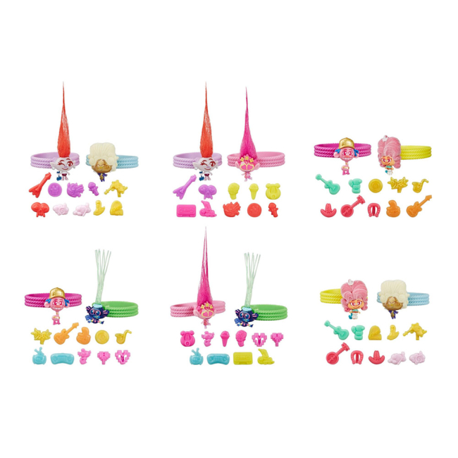 Фигурки персонажей - Набор игрушечный Trolls 2 сюрприз Браслеты дружбы (E8421)#2