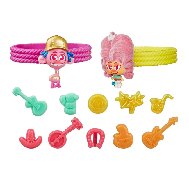 Фигурки персонажей - Набор игрушечный Trolls 2 сюрприз Браслеты дружбы (E8421)#3