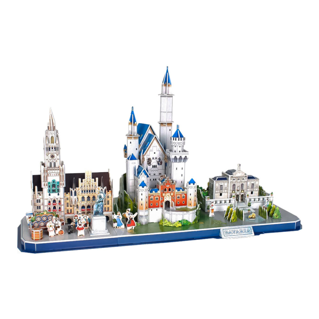 3D-пазлы - Трехмерный пазл CubicFun City line Бавария (MC267h)#2