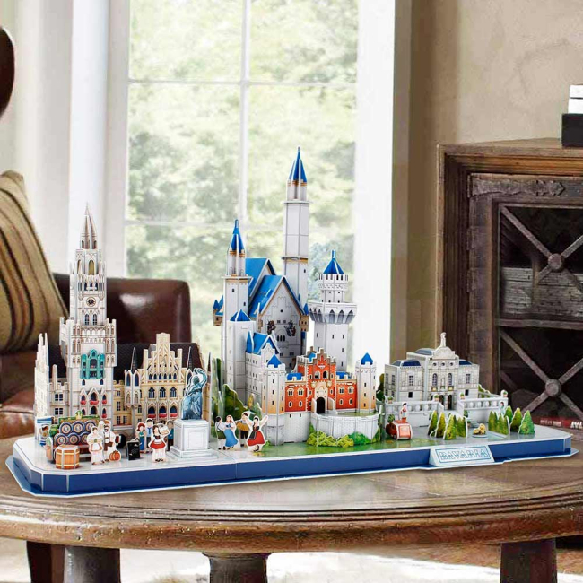 3D-пазлы - Трехмерный пазл CubicFun City line Бавария (MC267h)#3