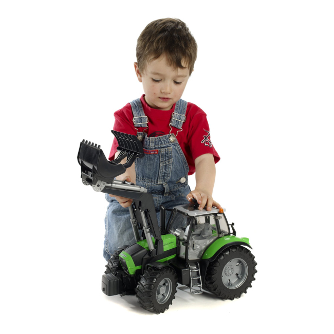 Транспорт и спецтехника - Трактор Bruder Deutz agrotron X720 с погрузчиком 1:16 (03081)#3