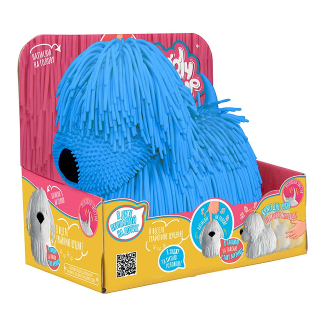 Фігурки тварин - Інтерактивна іграшка Jiggly Pup Синє грайливе цуценя (JP001-WB-B)#2