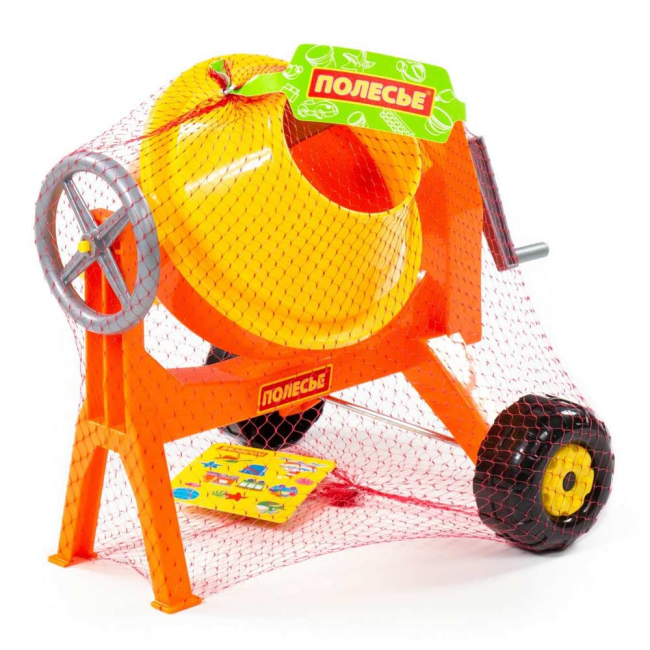 Наборы для песочницы - Игрушка для песочницы Polesie Бетономешалка мини (56542)#3