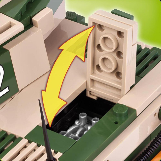 Конструктори з унікальними деталями - Конструктор COBI Танк Тигр IV 500 деталей (COBI-2508A)#3