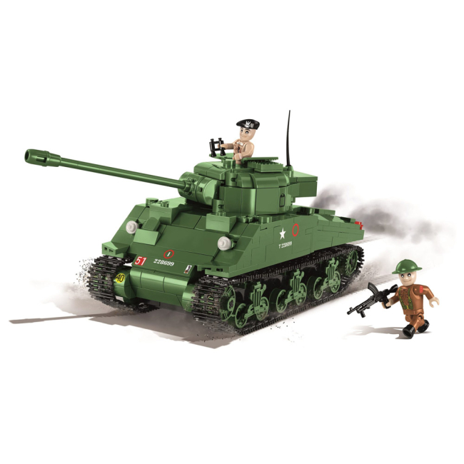 Конструктори з унікальними деталями - Конструктор COBI Танк Шерман Файрфлай 500 деталей (COBI-2515)#2