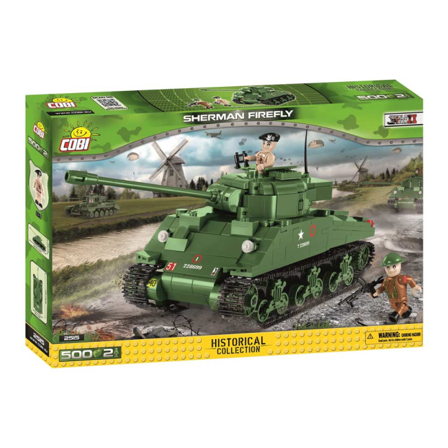 Конструктори з унікальними деталями - Конструктор COBI Танк Шерман Файрфлай 500 деталей (COBI-2515)#3