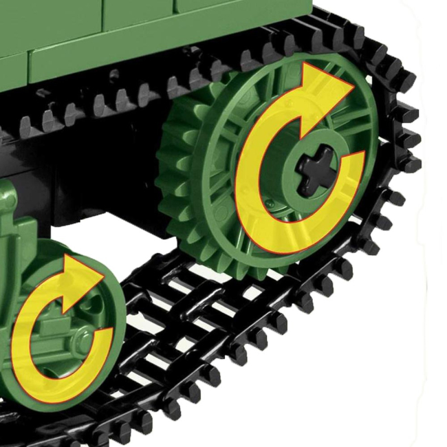 Конструктори з унікальними деталями - Конструктор COBI Танк Шерман Файрфлай 500 деталей (COBI-2515)#5