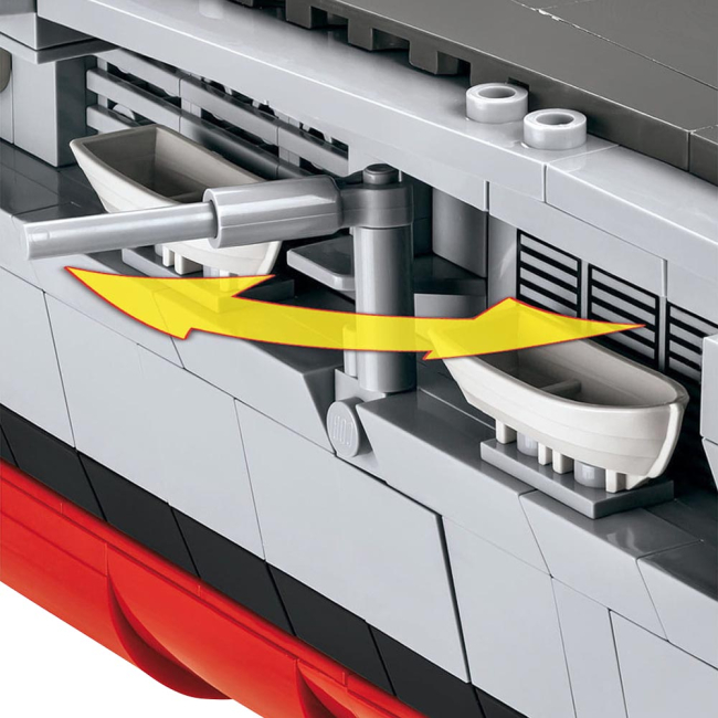 Конструктори з унікальними деталями - Конструктор COBI World of warships  Авіаносець Ентерпрайз CV-6 2530 деталей (COBI-4816)#2