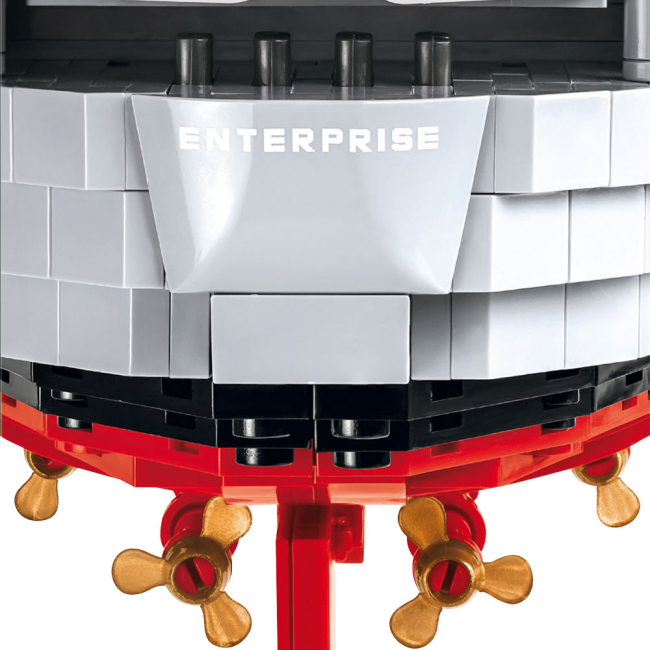 Конструктори з унікальними деталями - Конструктор COBI World of warships  Авіаносець Ентерпрайз CV-6 2530 деталей (COBI-4816)#3