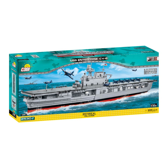 Конструктори з унікальними деталями - Конструктор COBI World of warships  Авіаносець Ентерпрайз CV-6 2530 деталей (COBI-4816)#4