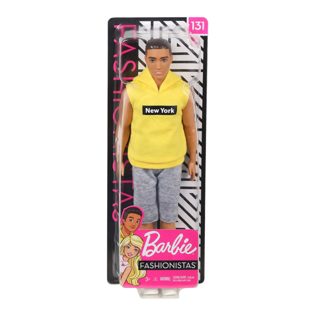 Куклы - Кукла Barbie Кен в желтом худые Нью-Йорк (GDV14)#5