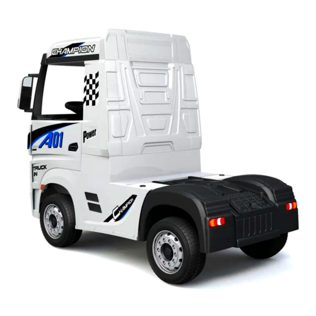 Электромобили - Электромобиль Kidsauto Детская фура MERCEDES-BENZ ACTROS 4X4 белый (HL358)#2