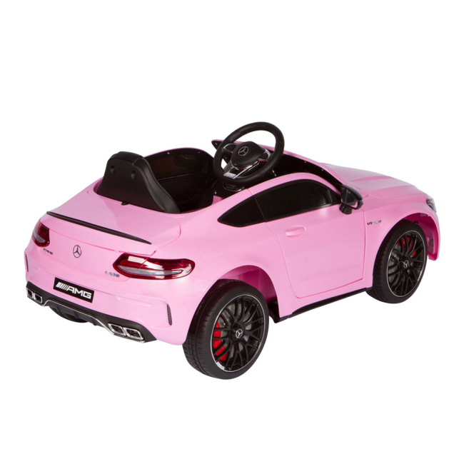 Электромобили - Электромобиль Kidsauto Mercedes-Benz C63 S AMG розовый (QY1588/QY1588-1)#2