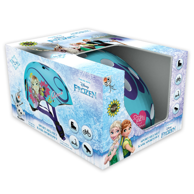 Защитное снаряжение - Детский защитный шлем 7 Polska Холодное сердце 54-58 см (9019)#5