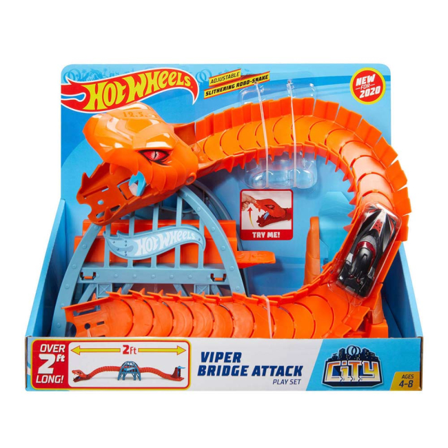 Паркінги і гаражі - Ігровий набір Hot Wheels Чудовиська у місті Атака змія (FNB05/GJK88)#4