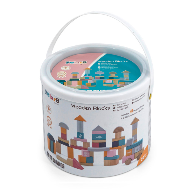 Развивающие игрушки - Кубики Viga Toys PolarB 60 элементов (44010)#3