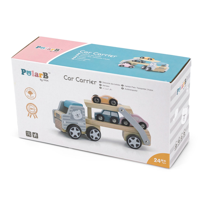 Машинки для малышей - Игровой набор Viga Toys PolarB Автовоз (44014)#3