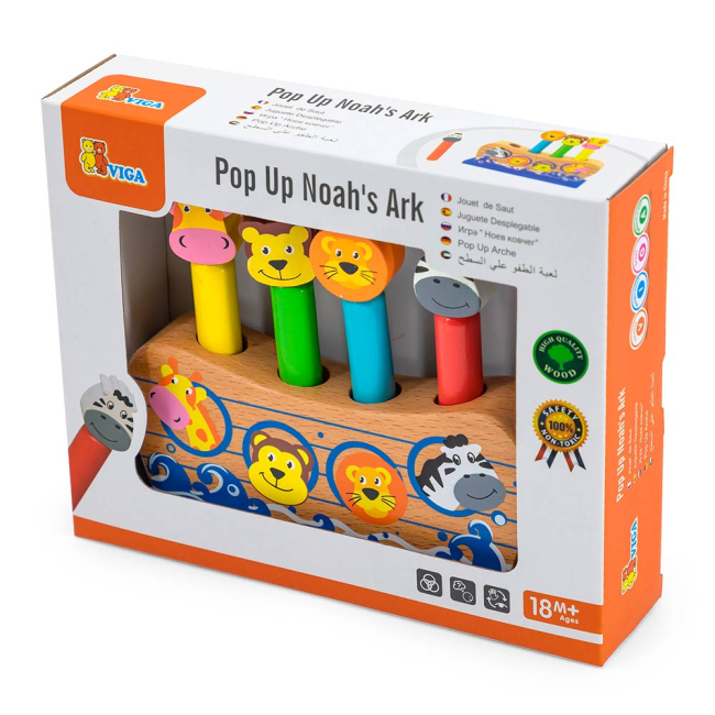Развивающие игрушки - Сортер Viga Toys Веселый ковчег (50041)#2