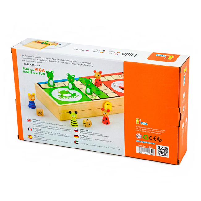 Настольные игры - Настольная игра Viga Toys Лудо (50064)#3