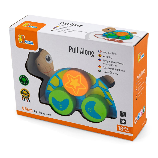 Развивающие игрушки - Каталка Viga Toys Черепаха (50080)#2