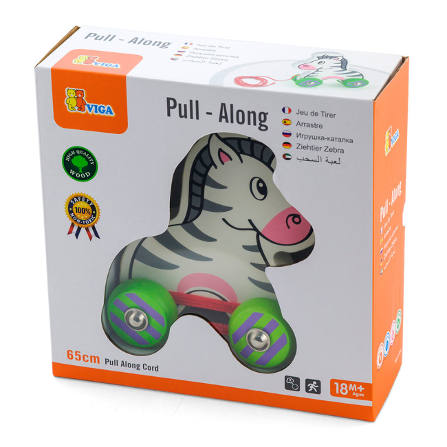 Розвивальні іграшки - Каталка Viga Toys Зебра (50093)#2