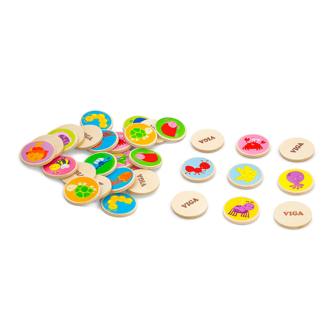 Настольные игры - Настольная игра Viga Toys Memory 32 карточки (50126)#2