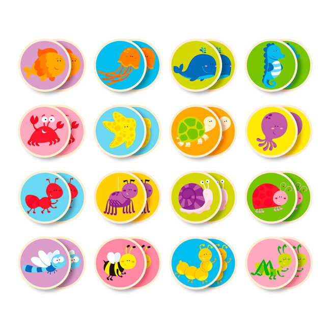 Настольные игры - Настольная игра Viga Toys Memory 32 карточки (50126)#3