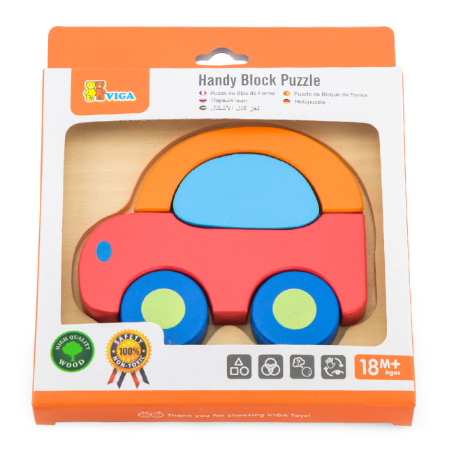 Розвивальні іграшки - Пазл-вкладиш Viga Toys Машинка (50172)#2