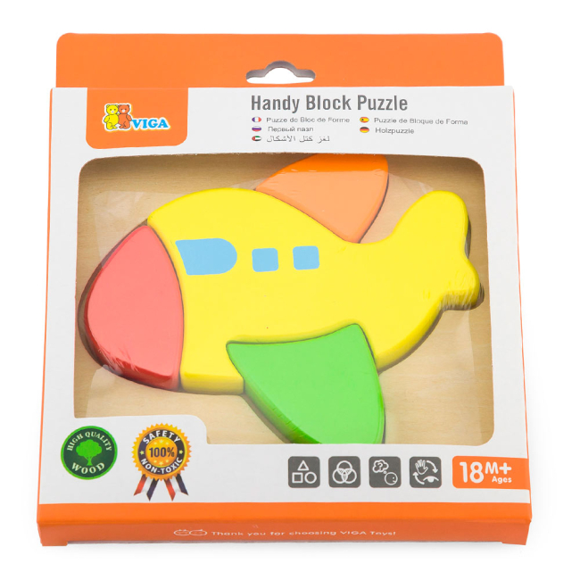 Розвивальні іграшки - Пазл-вкладиш Viga Toys Літачок (50173)#2