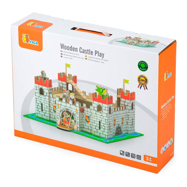 3D-пазли - Ігровий набір Viga Toys Дерев'яний замок (50310)#2