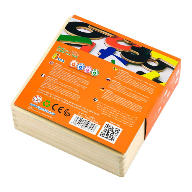 Обучающие игрушки - Обучающий набор Viga Toys Магнитные цифры и знаки 37 элементов (50325)#3