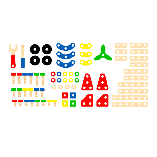 Конструкторы с уникальными деталями - Конструктор Viga Toys 68 элементов (50382)#2