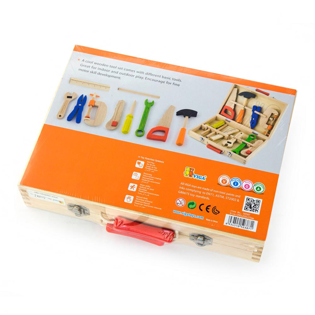 Набори професій - Ігровий набір Viga Toys Ящик з інструментами (50387)#3