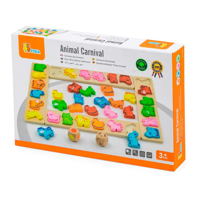 Развивающие игрушки - Сортер Viga Toys Карнавал животных (50450)#2