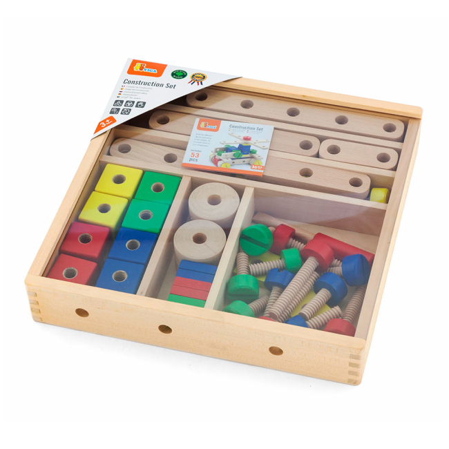 Конструктори з унікальними деталями - Конструктор Viga Toys 53 елементи (50490)#2