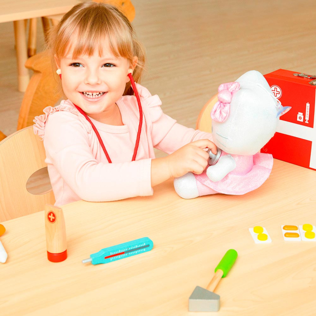 Набори професій - Ігровий набір Viga Toys Валіза лікаря (50530)#4