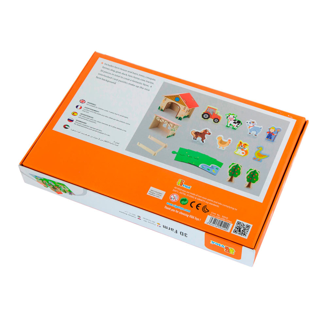 Фігурки тварин - Ігровий набір Viga Toys Ферма 30 елементів (50540)#3