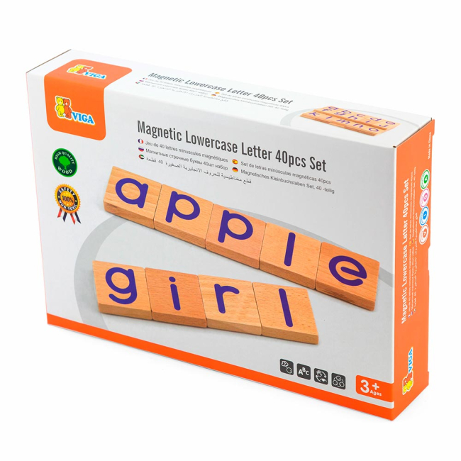 Навчальні іграшки - Начальна гра Viga Toys Англійський алфавіт малі літери 40 елементів (50590)#2