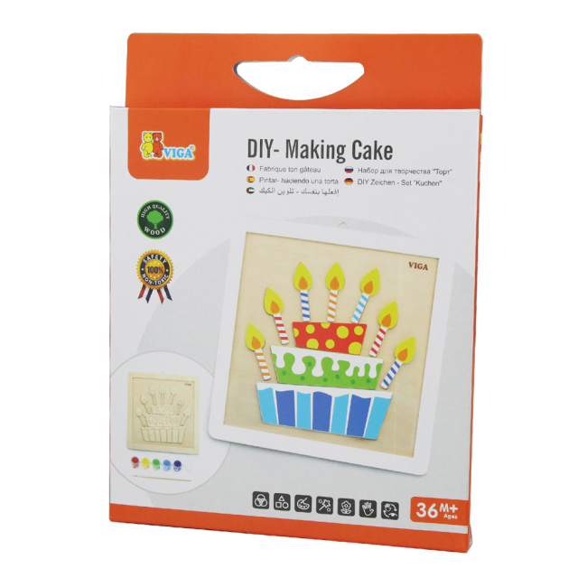 Товары для рисования - Набор для творчества Viga Toys Собственными руками Торт (50684)#3