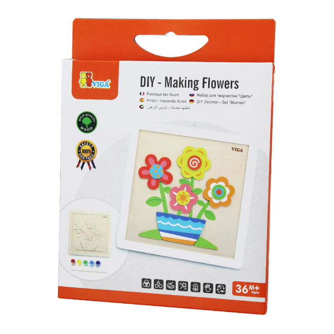 Товары для рисования - Набор для творчества Viga Toys Собственными руками Цветы (50685)#3