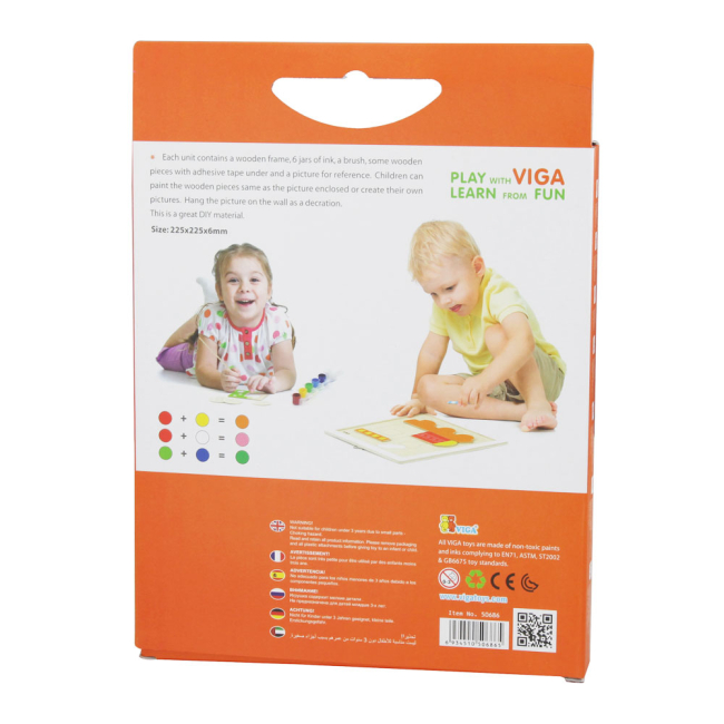 Товары для рисования - Набор для творчества Viga Toys Собственными руками Паровозик (50686)#4