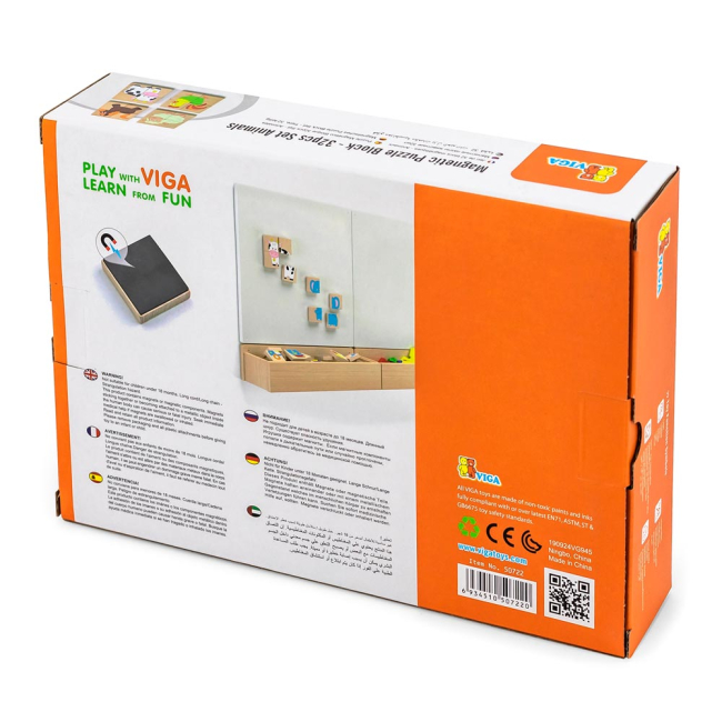 Пазлы - Магнитный пазл Viga Toys Животные 32 элемента (50722)#3