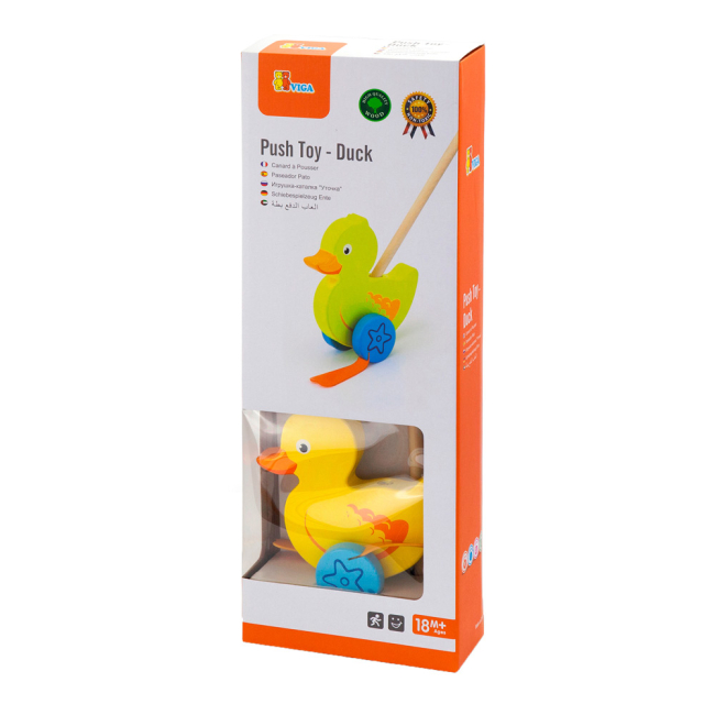 Розвивальні іграшки - Іграшка-каталка Viga Toys Каченя (50961)#2