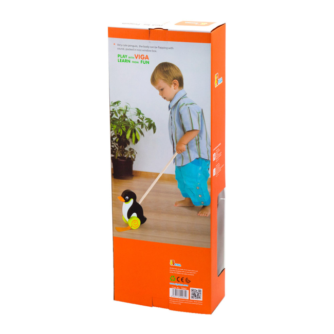 Розвивальні іграшки - Іграшка-каталка Viga Toys Пінгвін (50962)#3