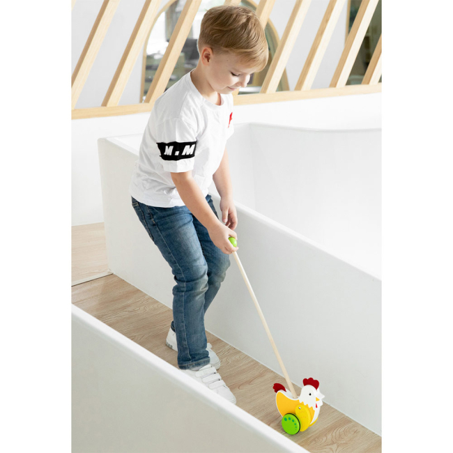 Розвивальні іграшки - Іграшка-каталка Viga Toys Курка (50964)#3