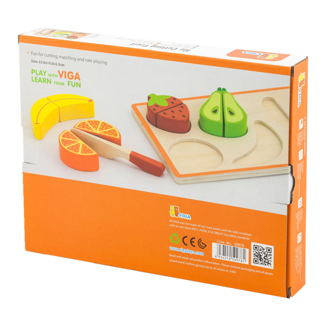 Детские кухни и бытовая техника - Игровой набор Viga Toys Фрукты (50978)#3