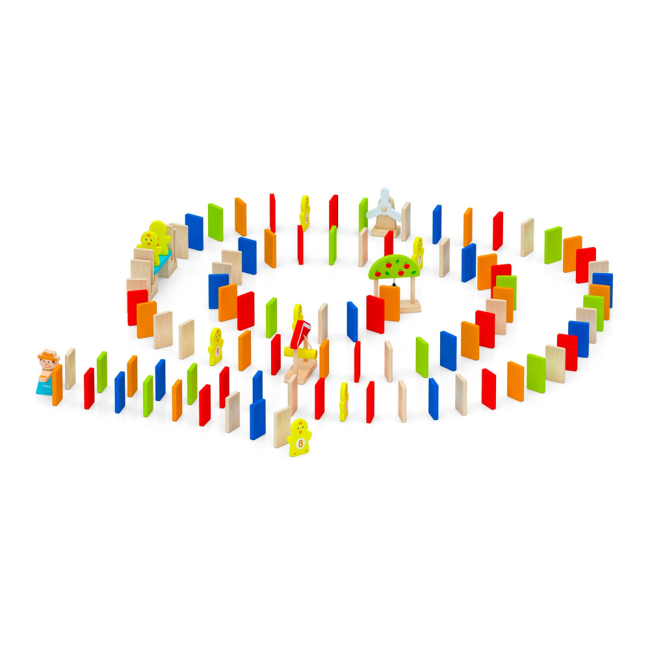 Настільні ігри - Ігровий набір Viga Toys Доміно 116 елементів (51620)#2