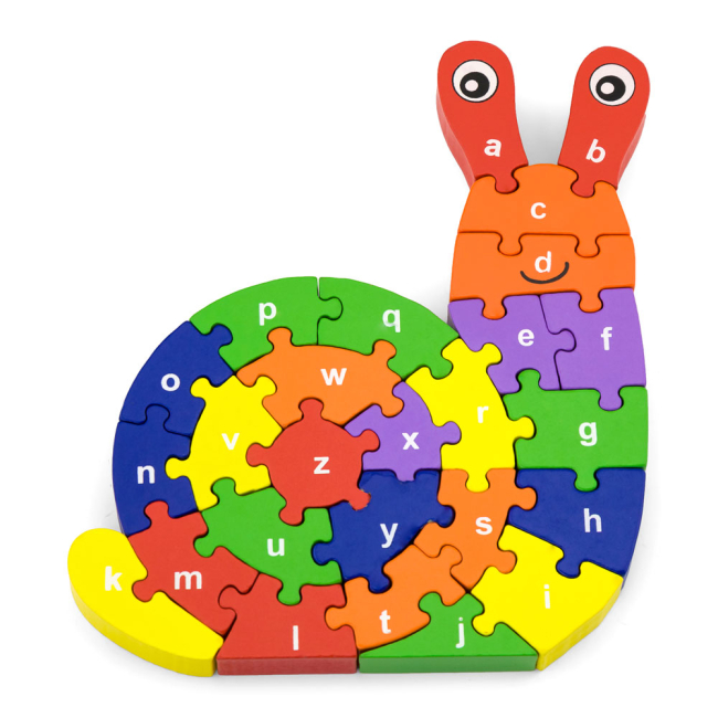 3D-пазли - Пазл Viga Toys Равлик по літерах (55252)#4